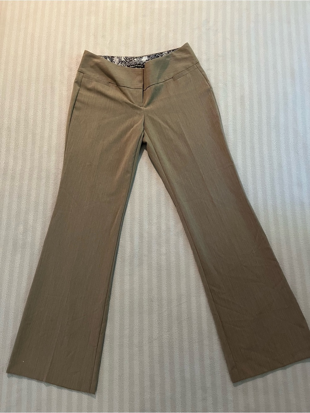 Metaphor Olive-Tan Boot Cut Dress Pants